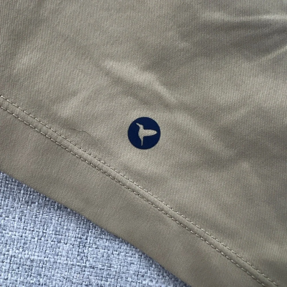 Birddogs Classic Khaki Shorts Mens Medium Compression Liner Tan Active Gym - Picture 7 of 8